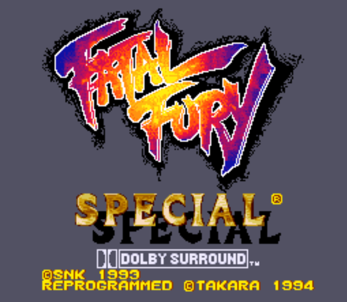 Fatal Fury Special Title Screen